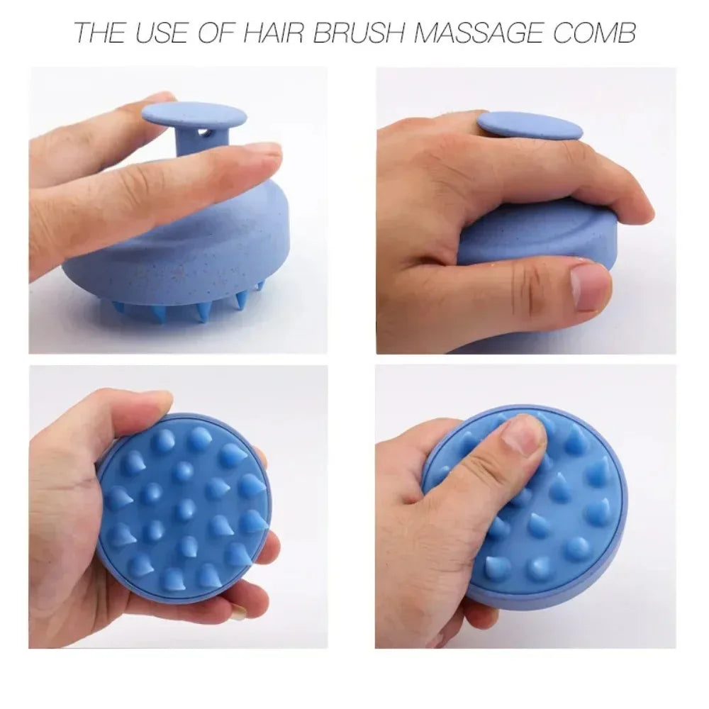 Silicone Scalp Massage Shampoo Brush