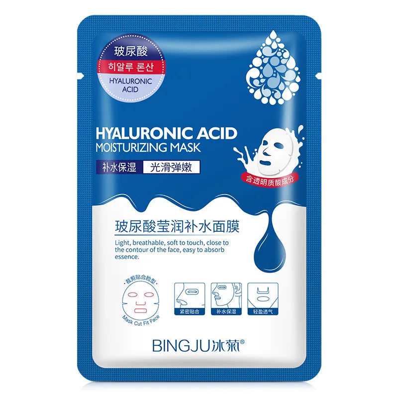 10 packs Hyaluronic Acid Hydrating Sheet Masks for Face