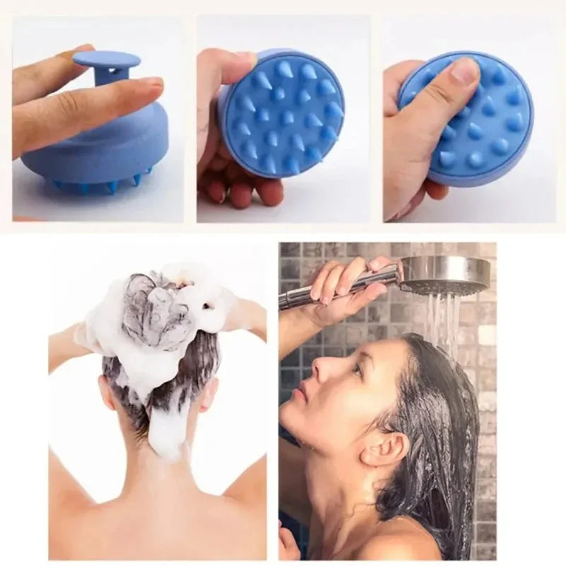 Silicone Scalp Massage Shampoo Brush