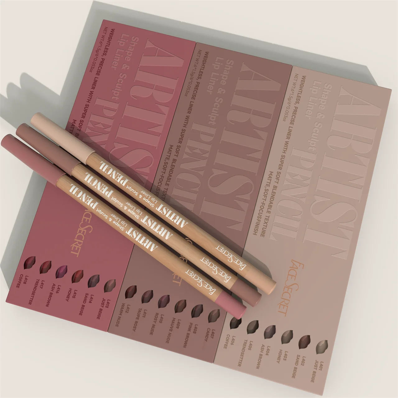 Lip Liner Pencil Set: Long Lasting