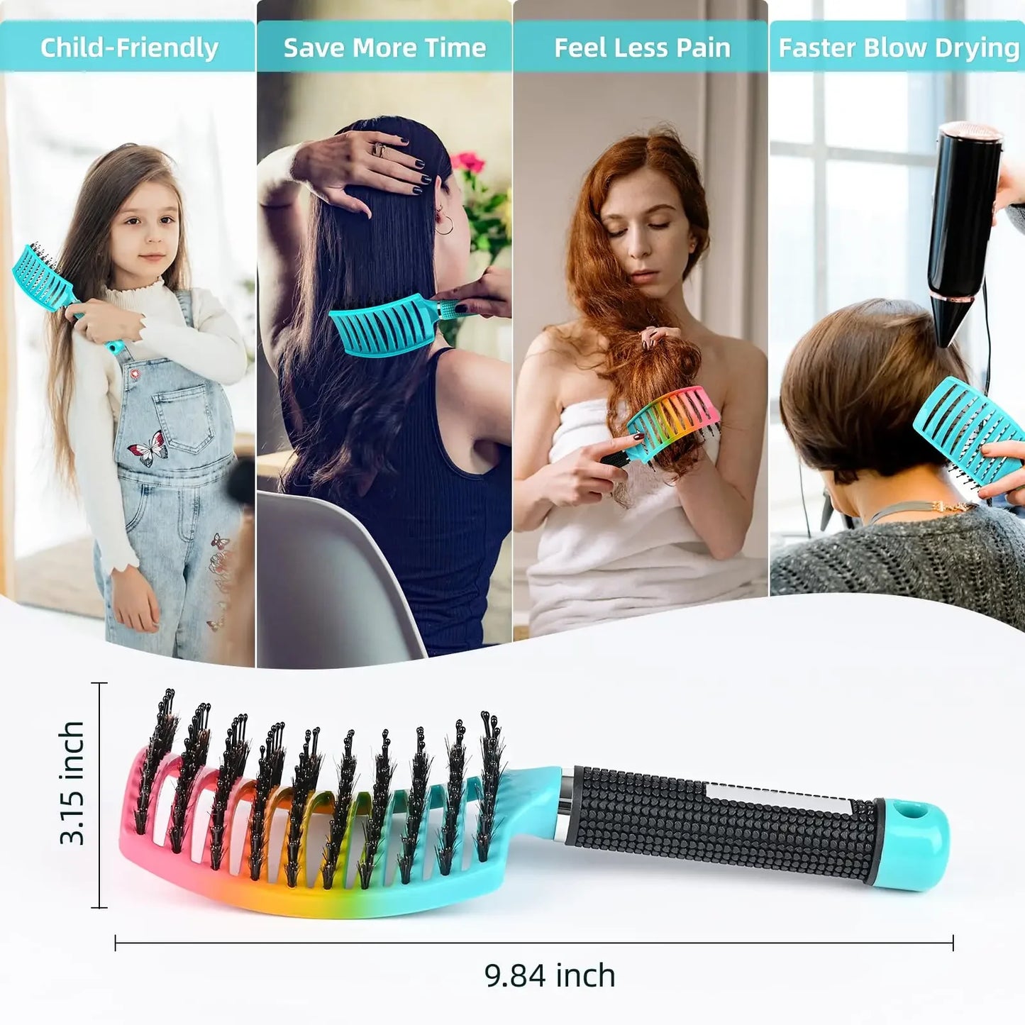 Magic Detangling Hairbrush For Wet and Curly Hair