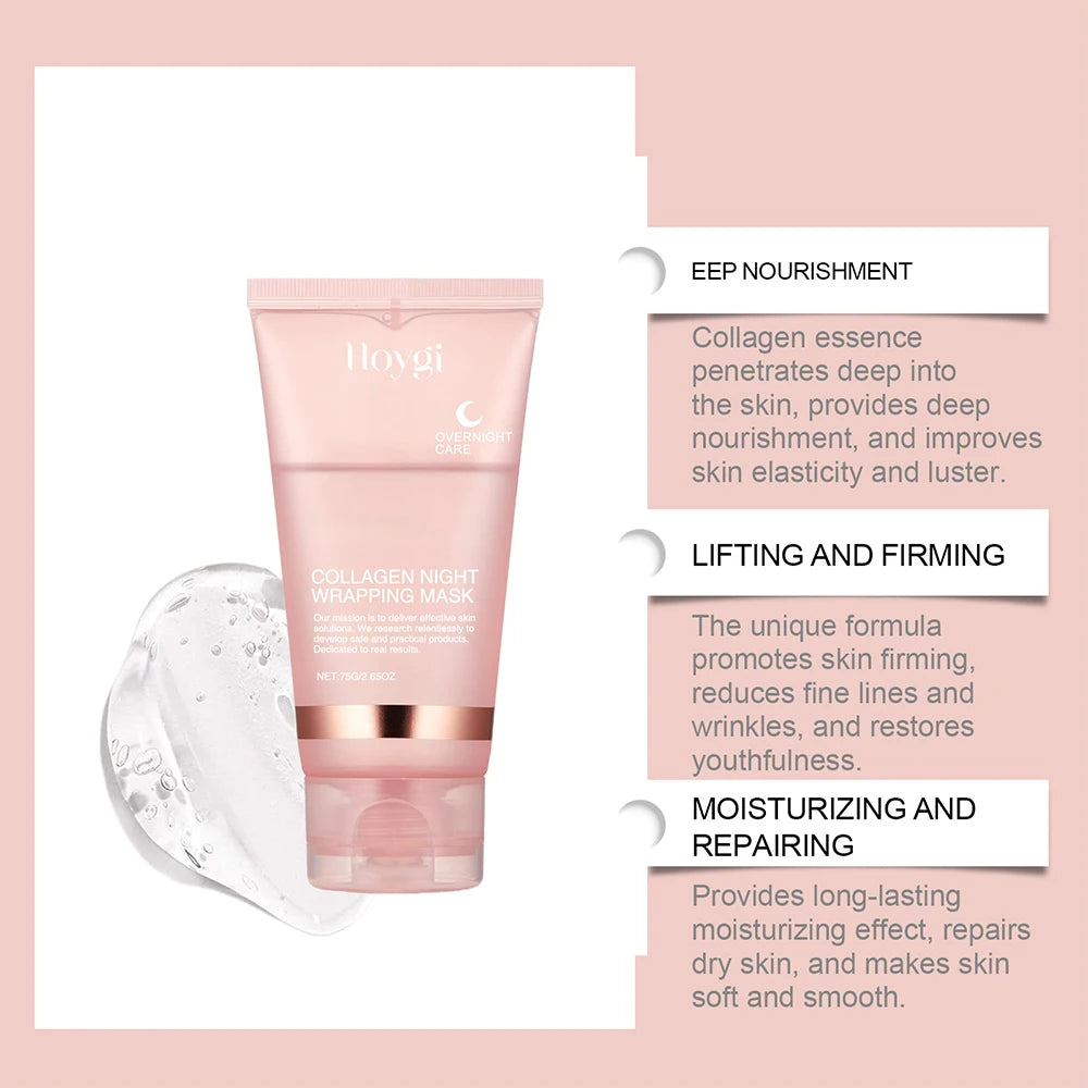 Collagen peel-off Night Mask : Moisturizing & Brightening Treatment